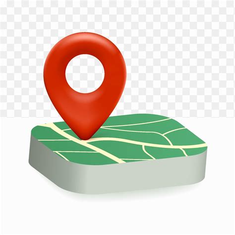 Pin Map Icon Location 3d On White Transparent Background 3242360 Vector