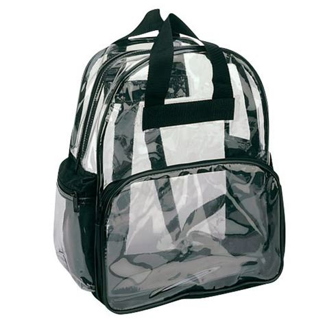 Nissun Clear Backpack Book Bag Transparent School Sports Stadium