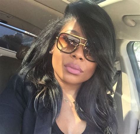 The hair used for the sew in is from ali express. @😏💸TrinaTrill💯👑: Deep side part sew-in | Haute hair, Long ...