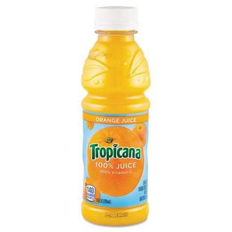 Tropicana 100 Juice Orange 10oz Bottle 24carton