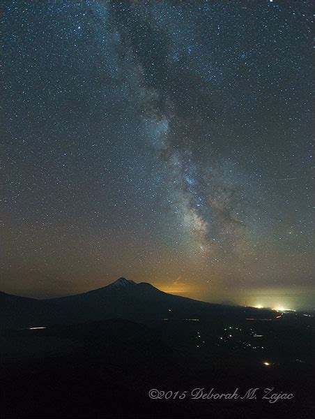 Milky Way Over Mt Shasta Ca Circadianreflections Blog