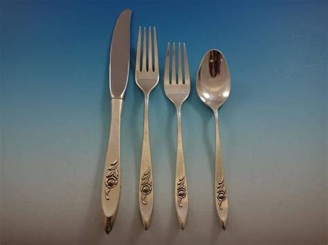 1,627,945 results for sterling flatware. Romance Rose by International Sterling Silver Flatware Set ...