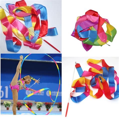 4m Colorful Dance Ribbon Gym Ribbons Dance Ribbon Gym Rhythmic