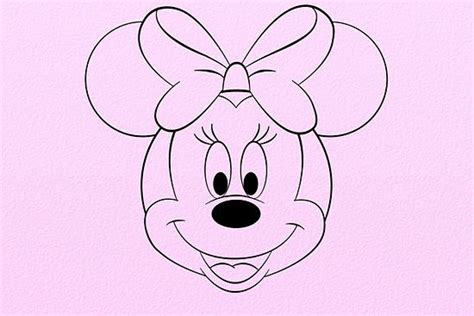 How To Draw Minnie Mouse Minnie Mouse Drawing Mouse Drawing Minnie
