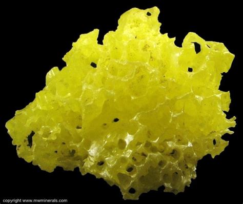 Mineral Specimen Etched Sulfur From Stoneco Quarry Maybee Monroe