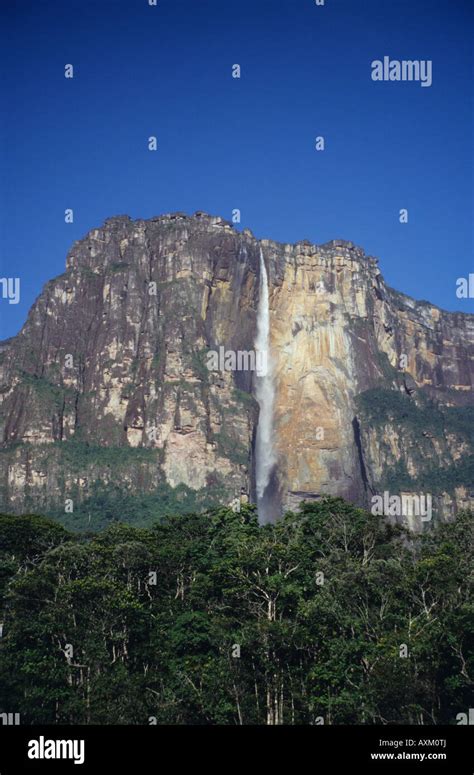 Angel Falls Guayana Venezuela South America Stock Photo Alamy