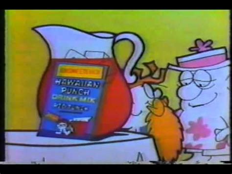 Hawaiian punch fruit drink commercial featuring animated mascots punchy and oaf. 1977 78 Hawaiian Punch 'Punchy in Disguise' Commercial ...
