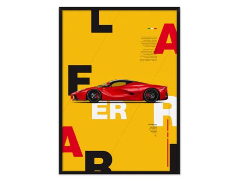 Ferrari Laferrari Poster Revolicius