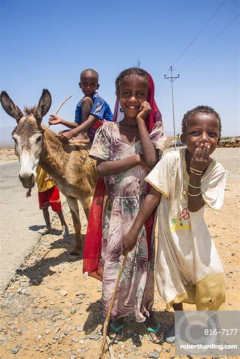 Happy Young Bedouin Children In Stock Photo
