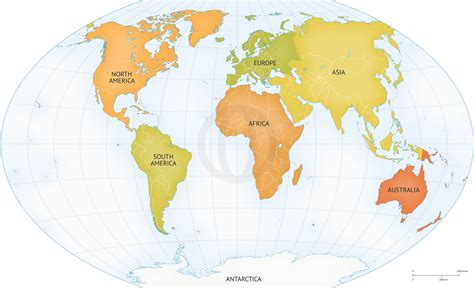 Continents On The World Map