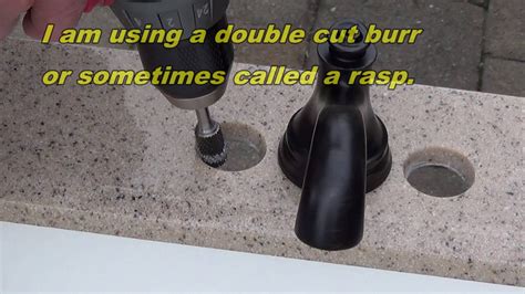 How to open deadbolts, door locks, and padlocks that have been super glue crazy glued by spiteful employees or vandals. How to make a faucet hole bigger (larger) - YouTube