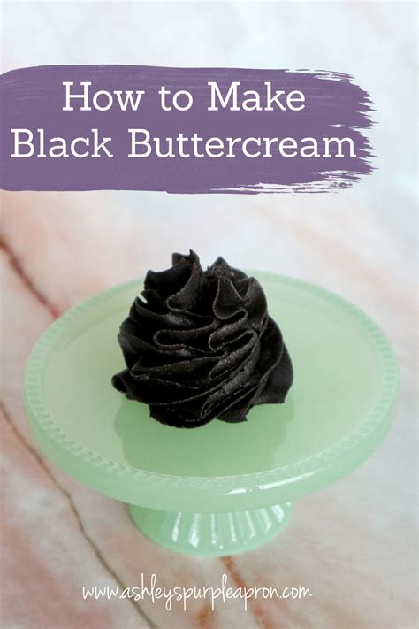 How to make black buttercream frosting – Artofit