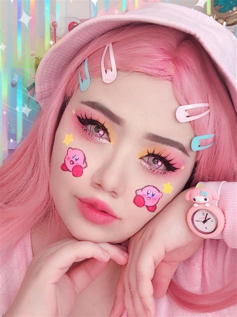Kirby Makeup Maquillaje Kawaii Maquillaje De Ojos Maquillaje Para Cosplay