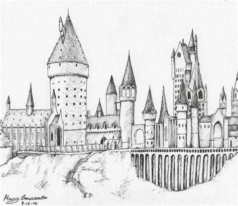 Harry Potter Castle Drawing At Explore Collection