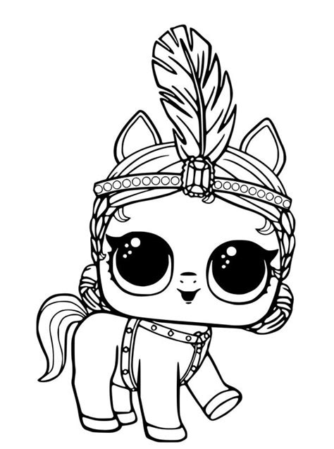 Kids-n-fun.com | Coloring page L.O.L. Surprise Pets Showpony