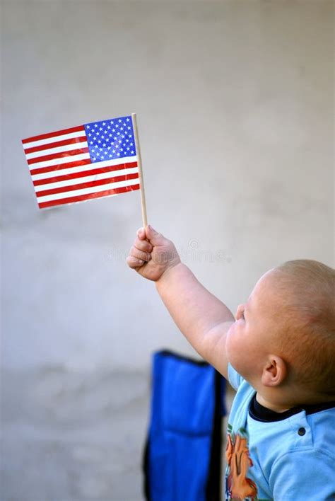 1 Baby Waving Flag Free Stock Photos Stockfreeimages