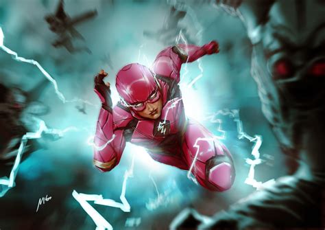 Flash Artwork For Justice League Wallpaperhd Superheroes Wallpapers4k
