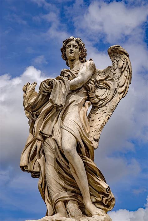 Statue Sculpture Angel Religion Religious Culture Antique Rome