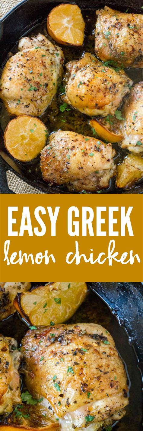 Easy Greek Lemon Chicken Is Made With Just A Handful Of Ingredients In