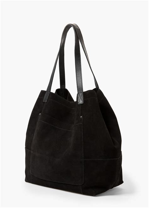 Black Suede Tote Bags Paul Smith