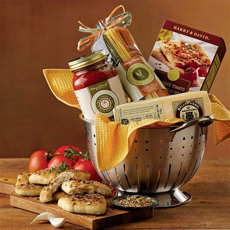 Help them live la dolce vita with any of our delicious italian gift baskets. Cucina D'Italia Colander Gift Basket | Pasta gift ideas ...