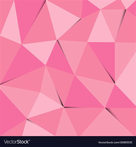 Pink Polygon Abstract Triangle Background Vector Image