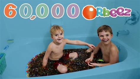 Kids Fill Tub With 60000 Orbeez Youtube