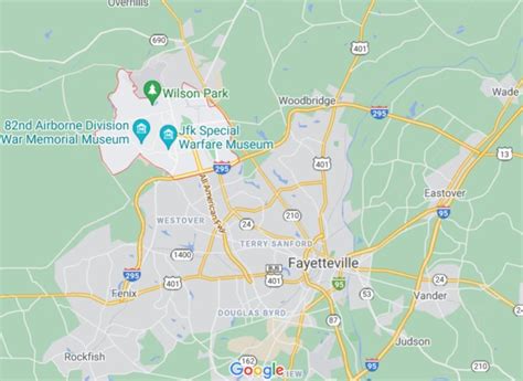 Fort Bragg North Carolina Area Map And More