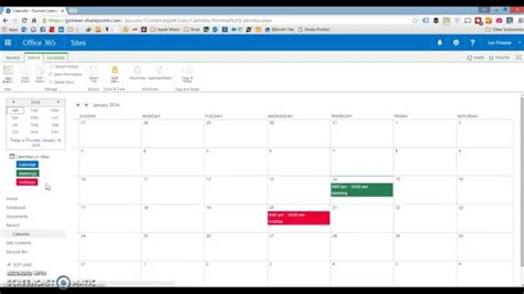 Color Coding Sharepoint 2010 2013 Or Sharepoint Online Calendars Youtube