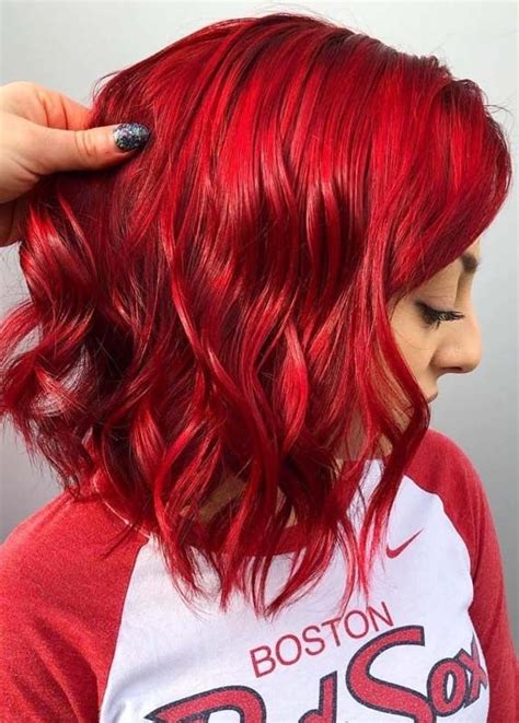 Best Vibrant Red Hair Color Ideas To Try In Year 2019 Voguetypes Dyed Red Hair Vibrant Red