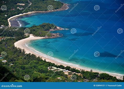 Aerial Seychelles Stock Image Image Of Turquoise View 53894121