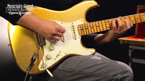 Fender buddy guy strat hardware set tremolo tuners jack plate stratocaster. Fender Custom Shop 1957 Stratocaster Relic Gold Hardware ...