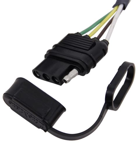 7 way trailer plug wiring harness connector inline cord double prongs connector. Hopkins Plug-In Simple Vehicle Wiring Harness with 4-Pole Flat Trailer Connector Hopkins Custom ...