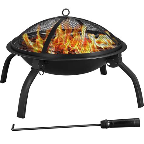 Buy Yaheetech Fire Pit 22in Folding Firepits Bbq Fireplace With Steel