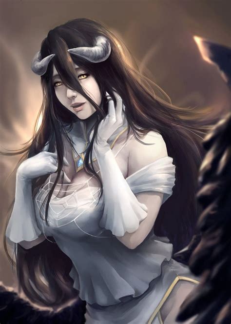 albedo overlord fan art by zeon1309 character portraits anime artwork albedo