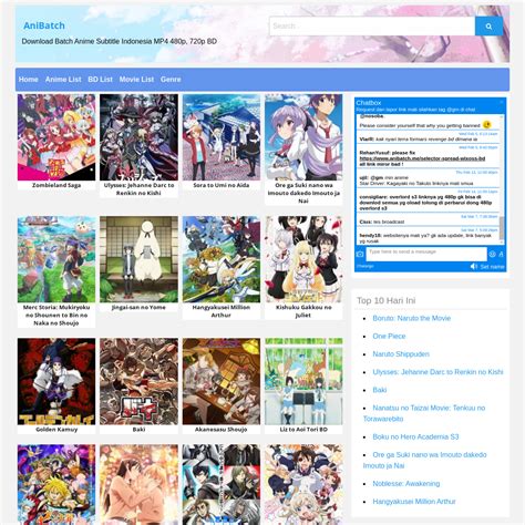 15 Anime Batch Sub Indo Best Site Download Watch Online