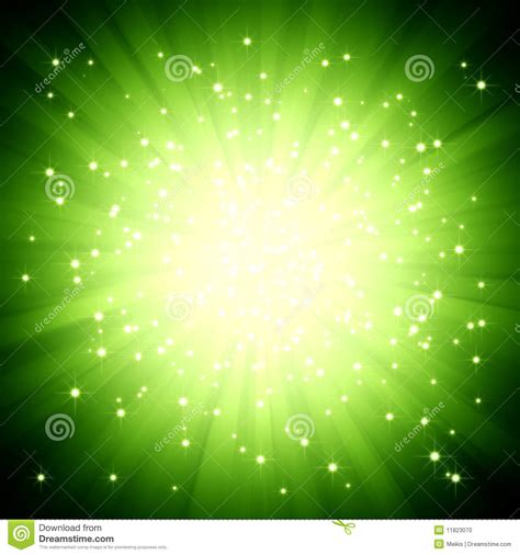 Maybe you would like to learn more about one of these? Sparkle Green Light Burst With Stars Stock Illustration ...