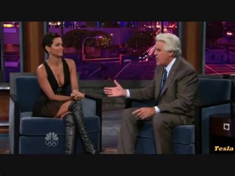 Halle Berry Cleavage On The Jay Leno Show Celebsave Com