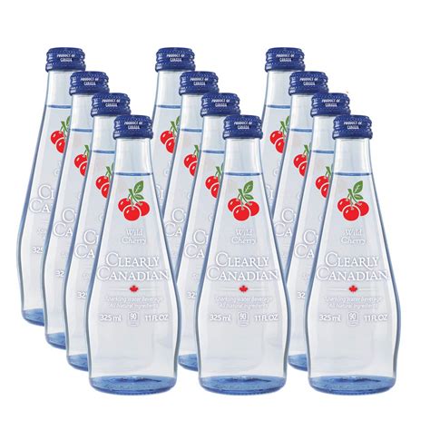 Clearly Canadian Wild Cherry Sparkling Spring Water Beverage Flavored Seltzer