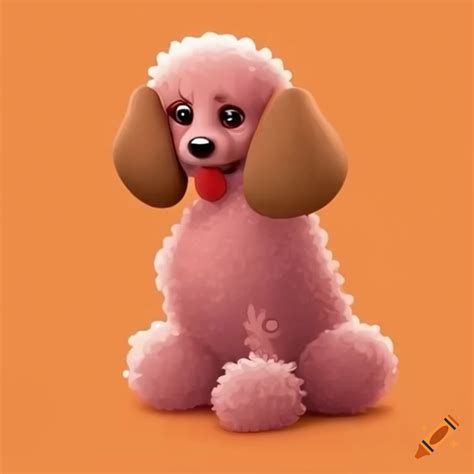 Cartoon Of A Toy Poodle Licking On Craiyon