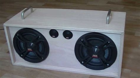 Homemade Speaker Box With Mtx Audio And A Ta 2024 Youtube