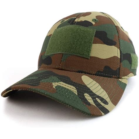 Tactical Operator Ripstop Cotton Baseball Cap With Loop Patch