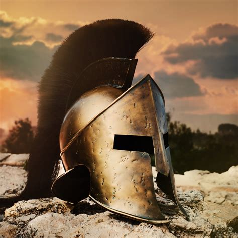 Spartan Bronze Helmet Battle Of Thermopylae King Leonidas 300