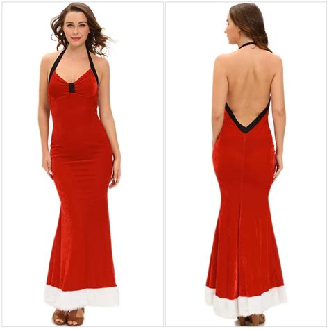 Buy High Quality Sexy Christmas Dresses Women Long Robe Dress Red Christmas