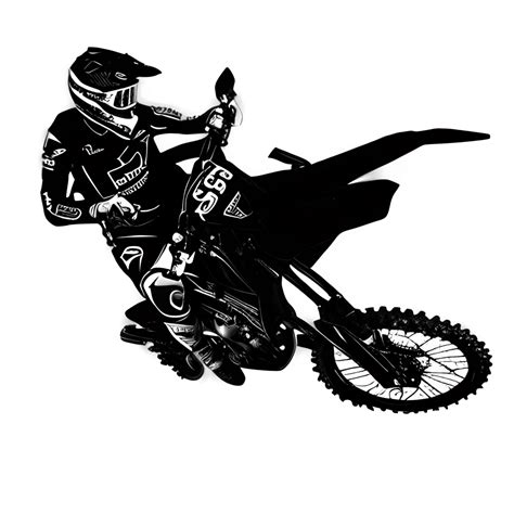 Bicicleta De Motocross Silhouette All Black SVG Girl Creative Fabrica