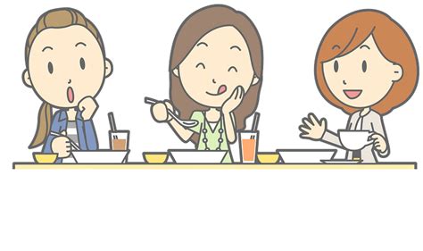 Women Are Eating Lunch Together Clipart Free Download Transparent Png