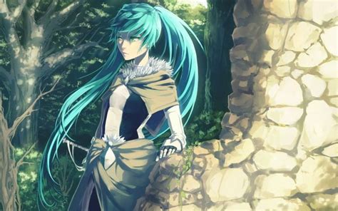 Teal Haired Woman Anime Character Inspiration Art