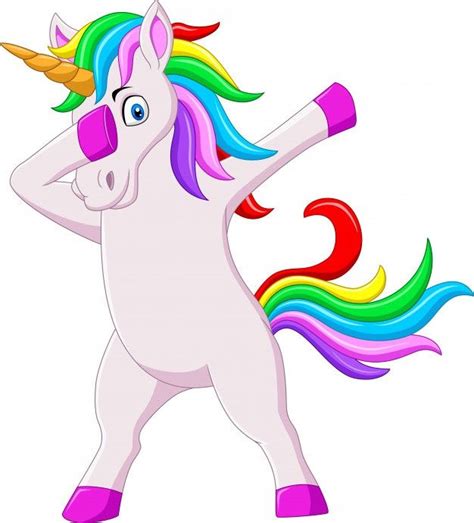 An Image Of A Cartoon Unicorn Dancing