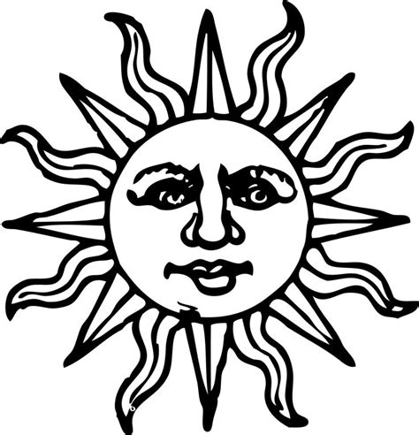 Sun Outline Drawing At Getdrawings Free Download