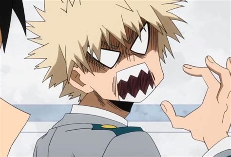 Bakugou Anime Faces Expressions Hero My Hero Academia